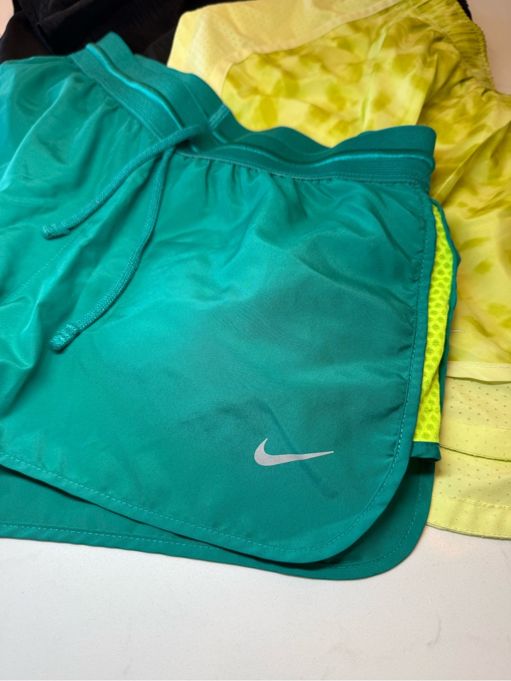 *Bundle of 3* Nike Women's Running Shorts - Black, Teal, Neon Yellow | Sz Small - Picture 7 of 16